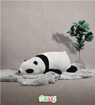 Halley Oyuncak Peluş Yastık Panda 55 Cm Beyaz